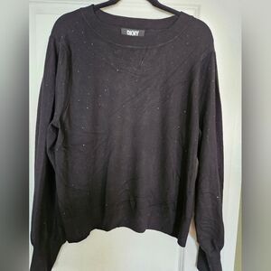 DKNY Men's Black Crewneck Sweater